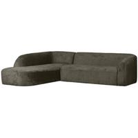 BePureHome Hoekbank Links Sloping - Velvet - Frost - 77x274x225|87 - thumbnail