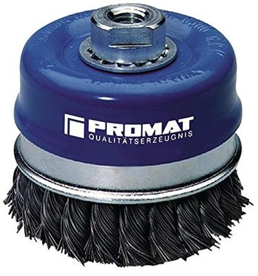 Promat/Tecwerk Potborstel | d. 65 mm draaddikte 0,35 mm | staal | 12500 min-¹ - 4000841165 Promat/Tecwerk Potborstel | d. 65 mm draaddikte 0,35 mm | staal | 12500 min-¹ - 4000841165