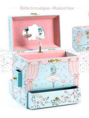 Grote muziekdoos ballerine en scène - DJECO meerkleurig Grote muziekdoos ballerine en scène - DJECO meerkleurig