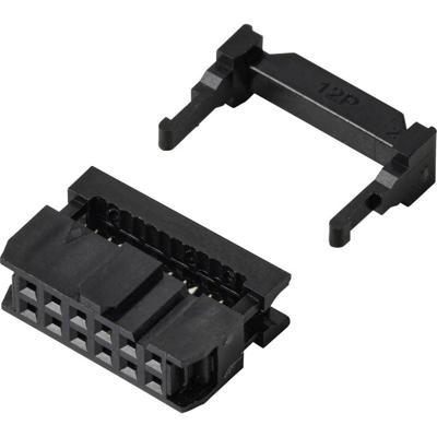 TRU COMPONENTS TC-13537772 Pinconnector Met trekonlasting Rastermaat: 2.54 mm Totaal aantal polen: 12 Aantal rijen: 2 1 stuk(s)