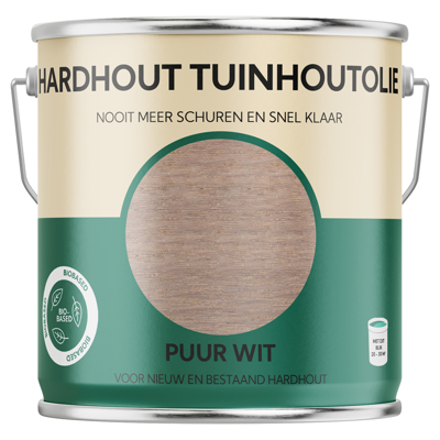 Hardhoutolie | 2500 ml | Puur wit - 25.932.02 Hardhoutolie | 2500 ml | Puur wit - 25.932.02