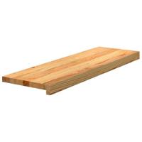 Traptreden 2 st 80x30x2 cm massief eikenhout lichtbruin - thumbnail