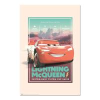 Poster Disney Pixar - Cars - Vintage 61x91,5cm - thumbnail