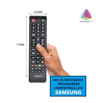 Common TV CTVSA04 Universele afstandsbediening voor Samsung TV, zonder configuratie, ergonomisch