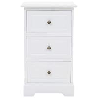 Nachtkastje 35x32x59 cm MDF en grenenhout - thumbnail