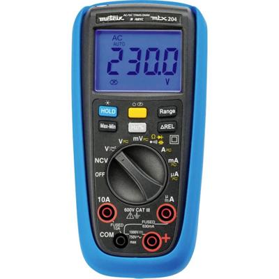 Metrix MTX 204 Multimeter Digitaal Grafisch display CAT III 600 V Weergave (counts): 6000 Metrix MTX 204 Multimeter Digitaal Grafisch display CAT III 600 V Weergave (counts): 6000