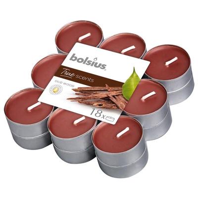 Bolsius geurtheelicht true scents oud wood 18 stuks Bolsius geurtheelicht true scents oud wood 18 stuks