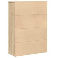 Boekenkast 60x24x85 cm bewerkt hout sonoma eikenkleurig - thumbnail