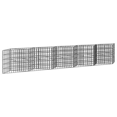 VidaXL Gabion mand 300x30x50 cm gegalvaniseerd staal