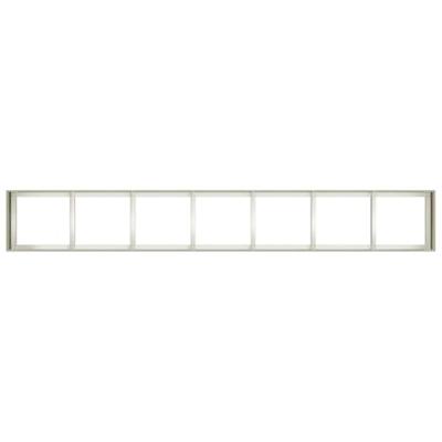 VidaXL Plantenbak 280x40x40 cm koudgewalst staal wit