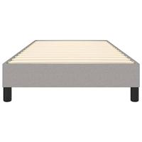 Boxspringframe stof lichtgrijs 90x200 cm - thumbnail