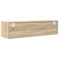 Tv-meubel 100x31x25,5 cm bewerkt hout sonoma eikenkleurig - thumbnail