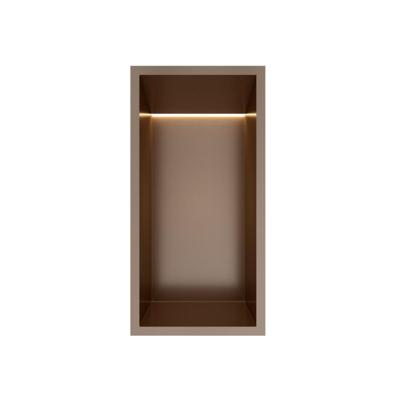 Hotbath &More Inbouwnis - 30 x 15 x 10 cm - met LED-verlichting - Tuscan Bronze