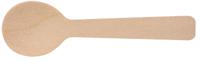 Koffielepel, uit hout, gecoat, 96 mm, pak van 100 stuks - thumbnail