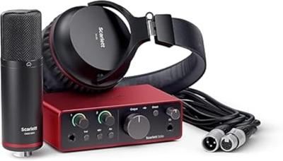 Focusrite Scarlett Solo Studio 4th Gen USB audio interfaceset Focusrite Scarlett Solo Studio 4th Gen USB audio interfaceset