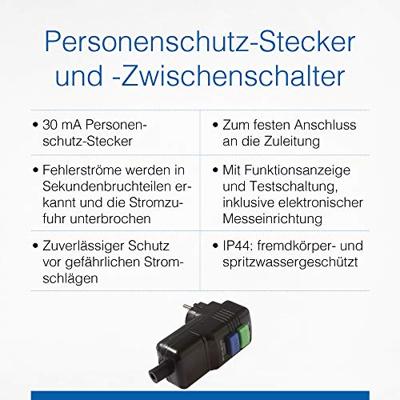 AS Schwabe 45209 PRCD-tussenstekker PRCD 230 V Zwart IP44