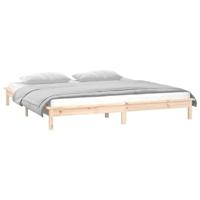 Bedframe LED massief hout 120x200 cm - thumbnail