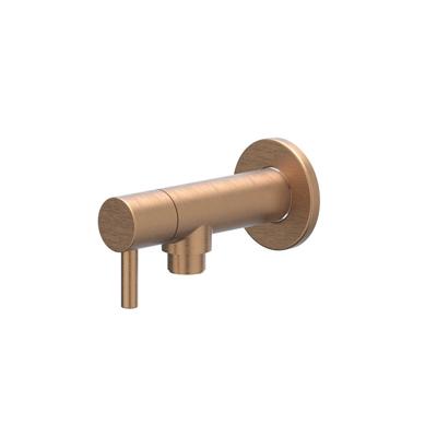 Hoekstopkraan IVY 1/2 3/8 Geborsteld Mat Koper PVD