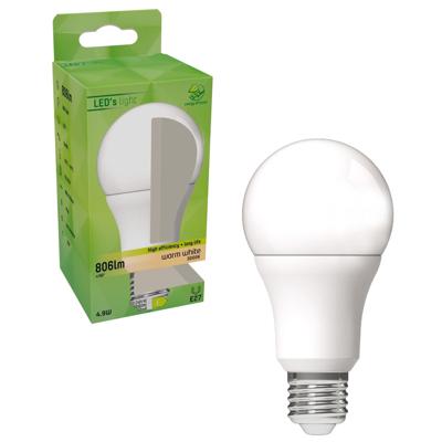 E27 LED Lamp - 4W vervangt 60W - 3000K warm wit - 1 lamp