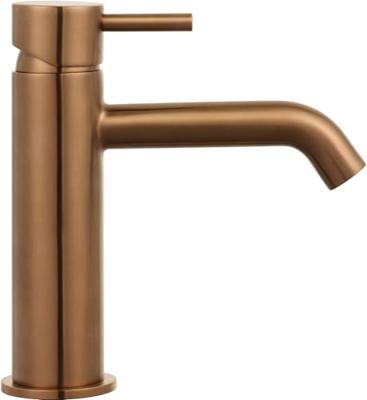 Saqu Eurotrend wastafelkraan geborsteld koper