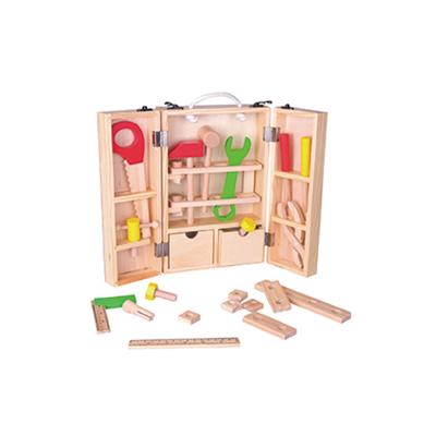 Classic World houten gereedschapskoffer, 35dlg.