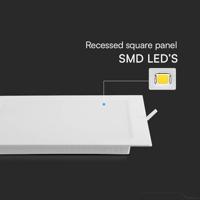 V-TAC VT-61018 104881 LED-inbouwpaneel Energielabel: E (A - G) 18 W Koudwit Wit - thumbnail