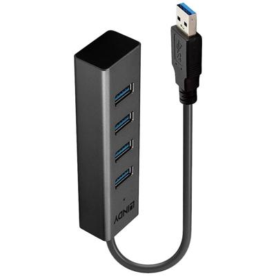 LINDY 43324 43324 USB-hub 4 poorten USB-A USB 3.1 Gen1 5 GBit/s Zwart LINDY 43324 43324 USB-hub 4 poorten USB-A USB 3.1 Gen1 5 GBit/s Zwart