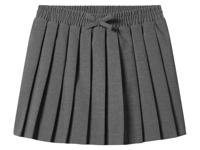 lupilu Kinder rok met plooien (Grijs, 122/128) - thumbnail