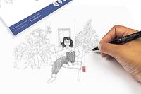 Kangaro K-5330 Tekenblok A4 200 Gr 20 Vel Wit Fijne Korrel Kopgelijmd - thumbnail