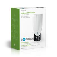 Nedis ANOR5002BK700 Hdtv-antenne Voor Buiten 0 - 50 Km Versterking 40 Db Fm / Vhf / Uhf Wit - thumbnail