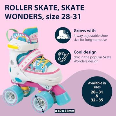 Hudora verstelbare rolschaatsen skate wonders, mt 28-31