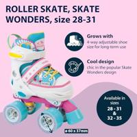 Hudora verstelbare rolschaatsen skate wonders, mt 28-31 - thumbnail