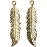 Creotime veertjes 10 x 45 mm 2 stuks goud - thumbnail