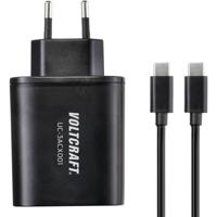 VOLTCRAFT UC-3ACX001 USB-oplader 38 W 2x USB-A, 1x USB-C USB PD Zwart Binnen - thumbnail
