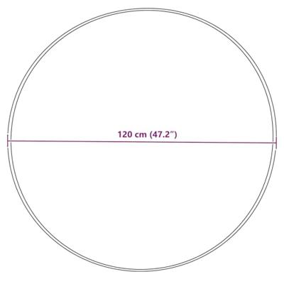 VidaXL Nep schapenvacht tapijt tafalla crème ø 120 cm polyester VidaXL Nep schapenvacht tapijt tafalla crème ø 120 cm polyester