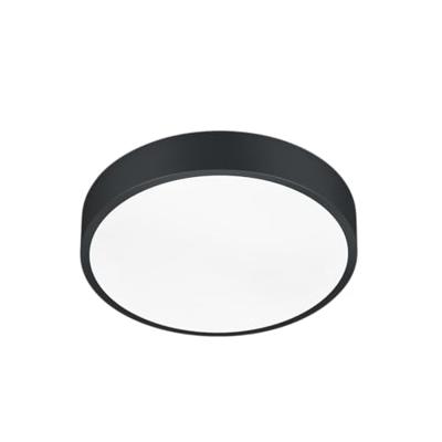 Trio Zwarte plafonniereWaco Ø 31cm - 627413032