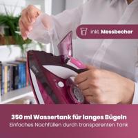 Clatronic DB 3705 Stoomstrijkijzer Wit, Rood 2600 W - thumbnail