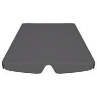 VidaXL Vervangingsluifel voor schommelbank 188/168x145/110cm antraciet - thumbnail