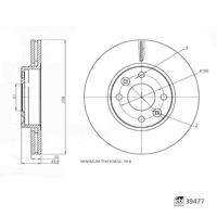Remschijf voor 39477 - thumbnail