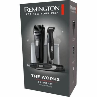 Baardkit - REMINGTON - The Works - Zelfslijpende trimmer - Verstelbare kam - Batterijduur 45 min - USB