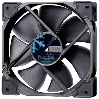 Fractal Design Fractal Design Venturi Series HP-12 PWM - Gehäuselüfter PC-ventilator Zwart, Grijs (b x h x d) 120 x 120 x 25 mm