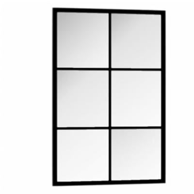 VidaXL Wandspiegel 60x40 cm metaal zwart VidaXL Wandspiegel 60x40 cm metaal zwart