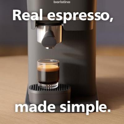 Philips BAR303/60 Baristina Espresso Koffiemachine - Zwart met Baristina Melkopschuimer Bundel