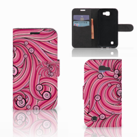 LG K4 Hoesje Swirl Pink - thumbnail