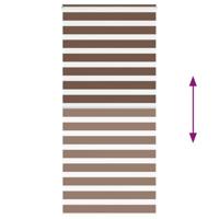 VidaXL Zebra rolgordijn 95x230 cm stofbreedte 90,9 cm polyester bruin - thumbnail