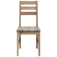 Eetkamerstoelen 2 st massief acaciahout - thumbnail