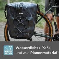 Basil navigator storm mik side fietstas - sportieve en functionele enkele fietstas - zwart - 100% waterdicht - thumbnail