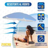 Parasolanker Aluminium Rood Blauw Pistache Zilver Geel Marineblauw (32 x 16,5 x 6,50 cm) - thumbnail