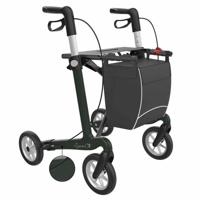 Server CF carbon ultralichtgewicht rollator | Gewicht: 5,4 kg | Kleur: Zwart/Groen | Soft banden | Large (standaard) 165 - 200 cm | Rehasense - thumbnail
