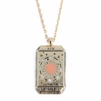 Amulet Messing Goudkleurig Tarot 'de Zon' - thumbnail